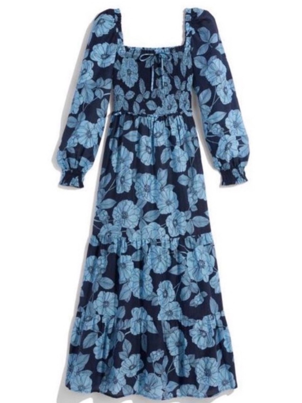 Vineyard Vines Navy Blue Floral Maxi Dress - Picture 2 of 11